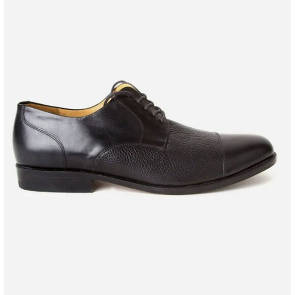 Poppy Barley Men’s Black Derby Shoes Size 11 - Picture 1 of 8